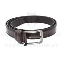 HF férfi bőr öv - Sötétbarna