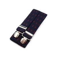 Férfi nadrágtartó - Kék-piros mintás