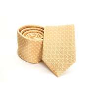  Prémium slim nyakkendő - Sárga mintás