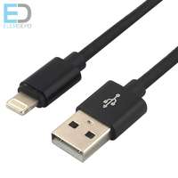 USB nejlon fonott kábel - Apple Lightning everActive CBB-1.2IB 1.2m fekete