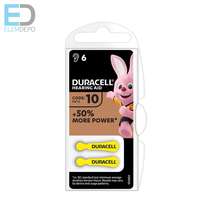  Duracell Hearing Aid DA10 N6 Easy Tab +50% more power 1db elem hallókészülék elem