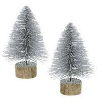  Mini dekor fenyőfa ezüst 3,5cm