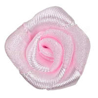  Szaténrózsa, világos rózsaszín, 2,5 cm