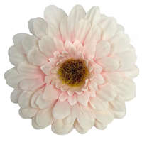  Gerbera virágfej, halvány rózsaszín, 8 cm