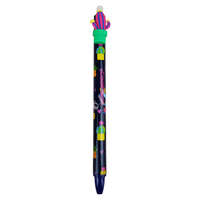  Radírozható toll, kaktuszos, fekete, 14,5 cm