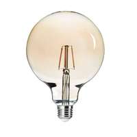 Kanlux LED lámpa , égő , nagygömb , 125 mm , izzószálas hatás , körte , E27 foglalat , 6 Watt , meleg fehér, Kanlux-26042