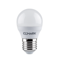 Elmark LED kis gömb 6W-os meleg fehér fényforrás, G45, E27 - energiahaza.hu