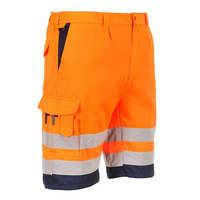 Portwest Jól láthatósági rövidnadrág Portwest E043 narancs - navy