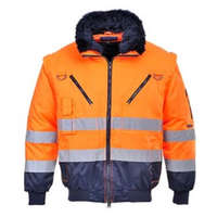 Portwest PJ50 Hi-Vis 3 az 1-ben Pilóta dzseki narancs-navy