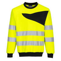 Portwest PW277 jól láthatósági pulóver sárga - fekete
