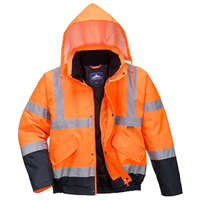 Portwest S266 Hi-Vis kéttónusú bomber dzseki narancs