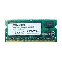 2-POWER RAM memória 1x 4GB 2-POWER SO-DIMM DDR3 1066MHz PC3-8500 | MEM5003A