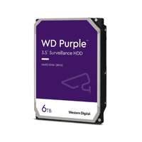 Western Digital Merevlemez Western Digital PURPLE 3.5'' HDD 6TB 5640RPM SATA 6Gb/s 128MB | WD62PURZ
