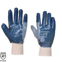 Kesztyű 9450 NITRILBE CSUKLÓIG MÁRTOTT Munkavédelmikesztyű KÉK
