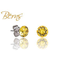 Berns Dots fülbevaló sárga színű Berns eredeti európai® kristállyal