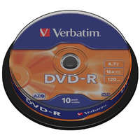 VERBATIM VERBATIM DVD-R 4,7 GB / 16x / 10 csomag / orsó