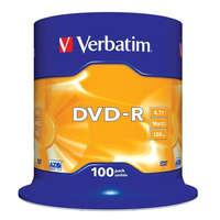 VERBATIM VERBATIM DVD-R 4,7 GB / 16x / 100 csomag / orsó