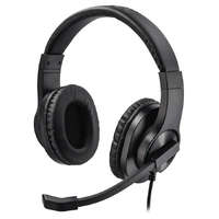 HAMA HAMA headset PC sztereó HS-350/ vezetékes fejhallgató + mikrofon/ 2x 3,5 mm jack/ érzékenység 100 dB/mW/ fekete