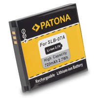 PATONA PATONA akkumulátor fotókhoz Samsung SLB-07A 720mAh Li-Ion 3.7V