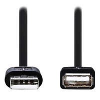NEDIS NEDIS USB 2.0 hosszabbító kábel/ USB-A csatlakozó - USB-A aljzat/ nikkelezett csatlakozók/ fekete/ ömlesztett/ 2 m