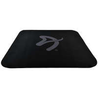 AROZZI AROZZI Zona Quattro Black Grey/ védő padlószőnyeg/ 116 x 116 cm/ fekete szürke logóval