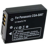 TRX Panasonic TRX akkumulátor/ 1000 mAh/ CGA S007E/ DMW-BCD10/ CGR-S007/ DMWBCD10/ CGA-S007A/1B/ CGA-S007/1B/ nem eredeti