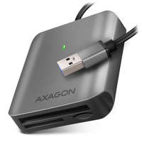 AXAGON AXAGON külső memóriakártya-olvasó microSD/SD/CF / CRE-S3 / USB-A 3.2 Gen 1 / UHS-II / alumínium ház