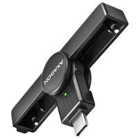 AXAGON AXAGON zsebérintkezős intelligenskártya-olvasó USB-C (eObčanka) / Smart Card / CRE-SMPC / USB 2.0