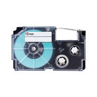 PRINTLINE PRINTLINE kompatibilis szalag Casio XR-12WE1 12mm, 8m, fekete nyomtatás/fehér háttérrel