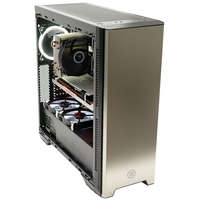 MICRONICS MICRONICS szekrény MASTER T4000/ tápegység nélkül/ ATX/ 1x USB3.0/ 2x USB2.0/ oldalsó üveg/ előlap ALU/ fekete