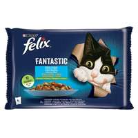 Felix Állateledel alutasakos FELIX Fantastic macskáknak zöldséges halas válogatás aszpikban 4x85g