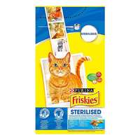 Friskies Állateledel száraz PURINA Friskies Sterilcat ivartalanított macskáknak (lazac, zöldségek) 1,5kg