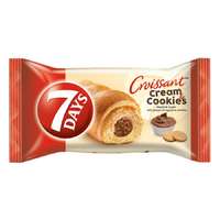 7days Croissant 7DAYS Cream&Cookies mogyorókrém ízű krémmel töltött keksz darabokkal 60g