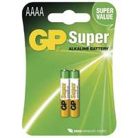 Gp batteries GP Super alkáli AAAA (25A, LR61, LR8, MN2500) szuper mikro ceruza elem 2db/bliszter