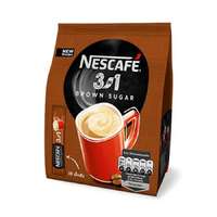 Nescafe Instant kávé stick, 10x16,5 g, NESCAFÉ "3in1", barna cukorral