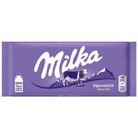 Milka Táblás csokoládé, 100 g, MILKA, alpesi tej