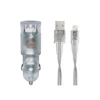 Rivacase RivaCase RivaPower VA4225 TD2 car charger (2xUSB/3,4A) with MFi Lightning cable Transparent