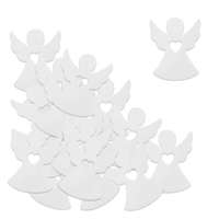 Fakopáncs Dekorációs figura (18db-os, fehér, kicsi angyal)