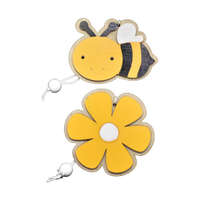 Fakopáncs Tavaszi dekoráció 2 db-os (méhecske sárga virággal)