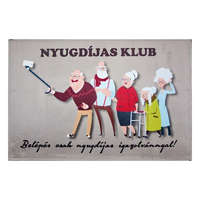 CQ-73 Tréfás Lábtörlő Nyugdíjas Klub 60x40cm
