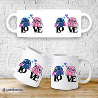 Hrnček Angel a Stitch in Love