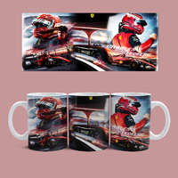 Hrnček Ferrari - Leclerc (Biely)