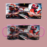 Hrnček Ferrari - Leclerc (Ružový)