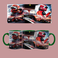 Hrnček Ferrari - Leclerc (Zelený)