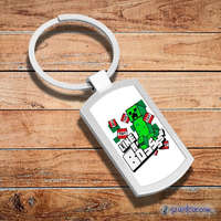 Minecraft - Like a Boss kovová kľúčenka