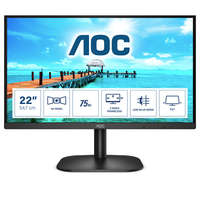  AOC VA monitor 21.5" 22B2H, 1920x1080, 16:9, 250cd/m2, 4ms, VGA/HDMI