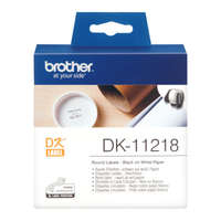BROTHER Címkenyomtató etikett szalag (DK Label), 24 mm átmérőjű, öntapadó, Brother (DK-11218)