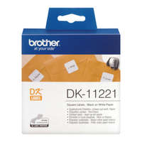 BROTHER Címkenyomtató etikett szalag (DK Label), 23 mm x 23 mm, öntapadó, Brother (DK-11221)