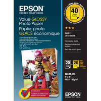 EPSON Epson fényes fotópapír (10x15, 20 lap, 183g)