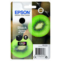 EPSON Epson 202 (T02E1) fekete EREDETI TINTAPATRON, ~250 oldal